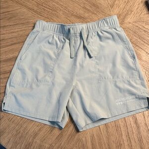 Abercrombie & Fitch Boy's Light Green Athletic Shorts